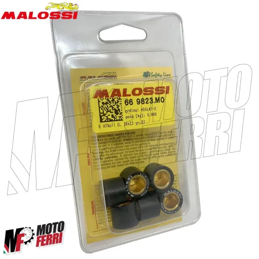MF1629 Rulli Massette Malossi Variatore 16X13 Grammi 7 per Scooter 50 CC