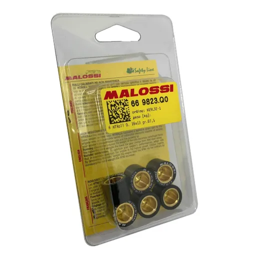 MF1630 Rulli Massette Malossi Variatore 16x13 Grammi 7.5 Scooter 50 CC