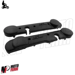 MF0075 Coppia Carterini Cover Laterali Plastica Neri Nero Piaggio SI / FL2 2
