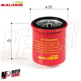 MF1842 Filtro Olio Malossi Red Motore Piaggio Gilera 125 150 200 250 300 4T 2