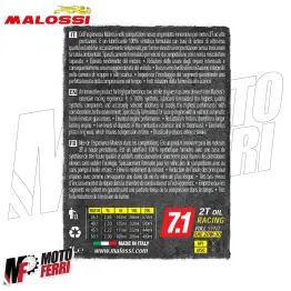 MF1936 - 1 Litro olio Malossi 7.1 2T Racing race 100% Sintetico Miscela 2 Tempi 2