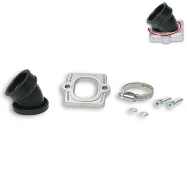 MF2238 Collettore Ruotabile 360 DM 22-28 Malossi Viton F12 F15 Aerox Nitro 2T