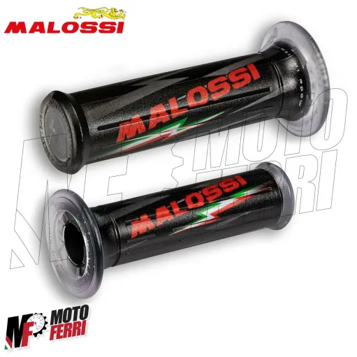 MF2656 Coppia Manopole Malossi Gas Silicone Grip Nero Scooter Universali