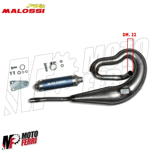 MF2703 Marmitta Scarico Malossi Too Bad Attacco Dm 22 Piaggio Si Boss Grillo