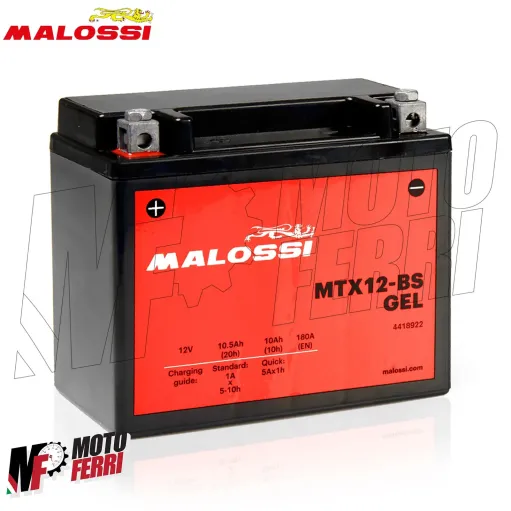 MF2801 Batteria GEL Malossi MTX12-BS YTX12-BS 12V 10.5Ah 180A 150 x 87 x 130mm