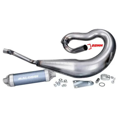 MF3652 Marmitta Scarico Silenziatore Blu Malossi Too Bad per Piaggio Ciao / PX