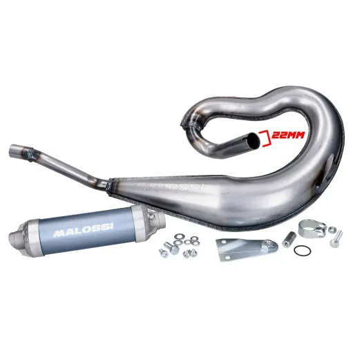 MF3652 Marmitta Scarico Silenziatore Blu Malossi Too Bad per Piaggio Ciao / PX