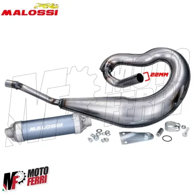 MF3652 Marmitta Scarico Silenziatore Blu Malossi Too Bad per Piaggio Ciao / PX