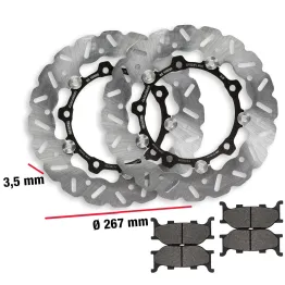 MF3862 Dischi e pastiglie Freno Anteriore Malossi TMax 500 2004 - 2007 Whoop