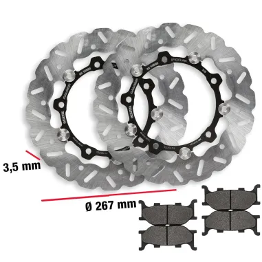 MF3862 Dischi e pastiglie Freno Anteriore Malossi TMax 500 2004 - 2007 Whoop