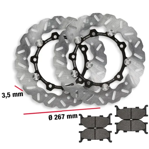 MF3862 Dischi e pastiglie Freno Anteriore Malossi TMax 500 2004 - 2007 Whoop