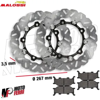 MF3862 Dischi e pastiglie Freno Anteriore Malossi TMax 500 2004 - 2007 Whoop