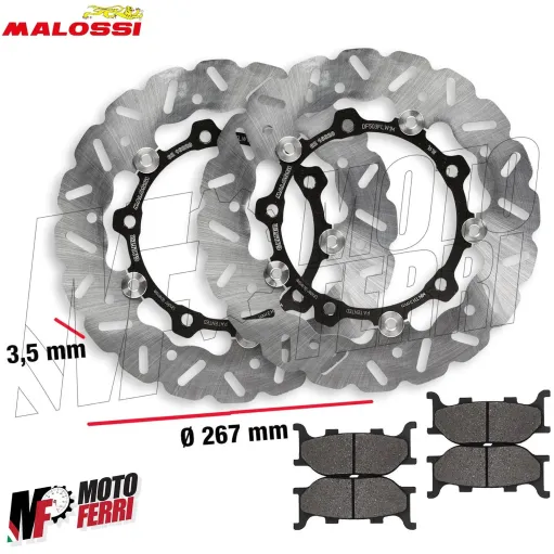 MF3862 Dischi e pastiglie Freno Anteriore Malossi TMax 500 2004 - 2007 Whoop