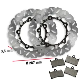 MF3862 Dischi e Pastiglie Freno Anteriore Malossi TMax 530 560 2012 - 2026 Whoop