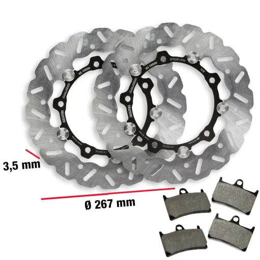 MF3862 Dischi e Pastiglie Freno Anteriore Malossi TMax 530 560 2012 - 2026 Whoop