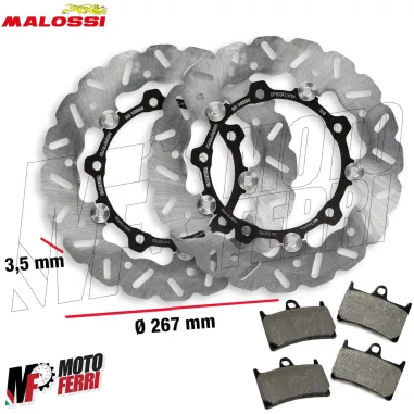 MF3862 Dischi e Pastiglie Freno Anteriore Malossi TMax 530 560 2012 - 2026 Whoop