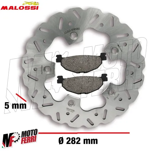 MF3863 Disco Freno Posteriore Malossi Whoop + Pastiglie TMax 530 560 2012 / 2026
