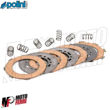 Serie 4 Dischi Frizione con Molle Polini Racing per Vespa PX PE 200 Arcobaleno