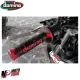 MF2520 Manopole Domino A260 Rosso / Nero Soft Grips Universali Moto Cross Enduro