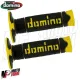 MF2522 Manopole Domino A260 Giallo / Nero Soft Grips Universali per Moto Cross