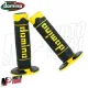 MF2522 Manopole Domino A260 Giallo / Nero Soft Grips Universali per Moto Cross