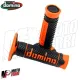 MF2523 - Manopole Domino A260 Arancione / Nero Universale per Moto Cross Enduro