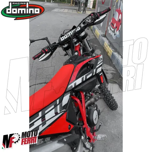 MF4446 Paracolpi Manubrio Carbon Look Domino Universale Scooter Moto Naked 24 cm