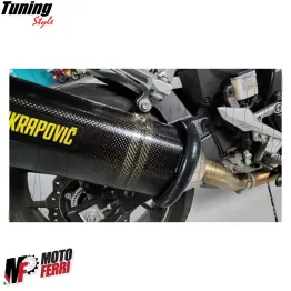 MF4681 Protezione Scarico Marmitta Terminale Nero Universale Moto Cross Enduro 2