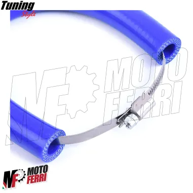 MF4681 Protezione Scarico Marmitta Terminale Blu Universale Moto Cross Enduro