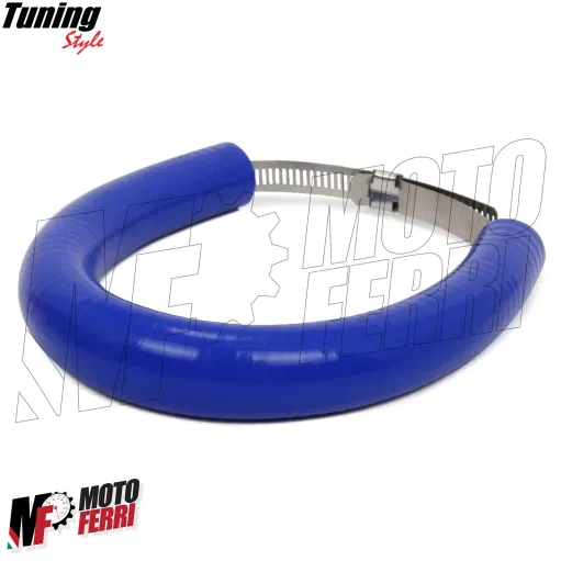 MF4681 Protezione Scarico Marmitta Terminale Blu Universale Moto Cross Enduro