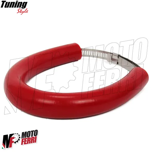 MF4681 Protezione Scarico Marmitta Terminale Rosso Universale Moto Cross Enduro