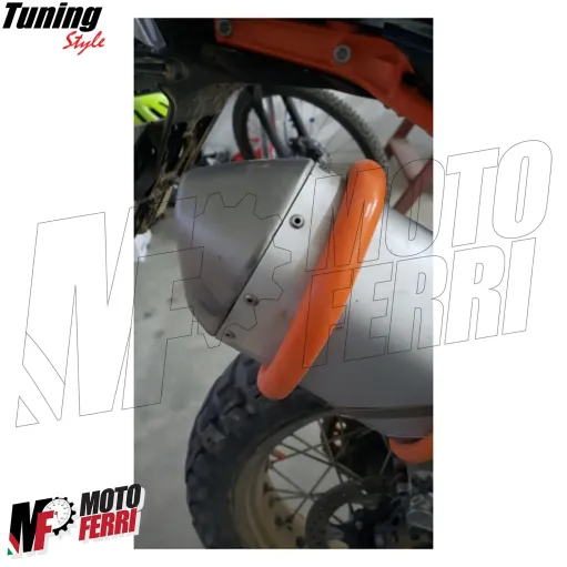 MF4681 Protezione Scarico Marmitta Terminale Arancione per Moto Cross Enduro