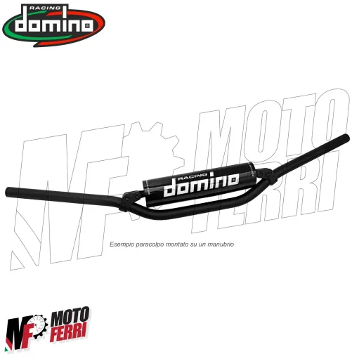 MF4685 Paracolpi Manubrio Nero by Domino Universale Moto Scooter Naked 24 cm