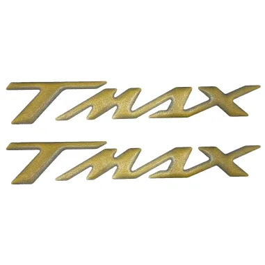 MF4689 Kit 2 Adesivi Oro Resina 3D Carena Posteriore Yamaha TMax 500 530 560