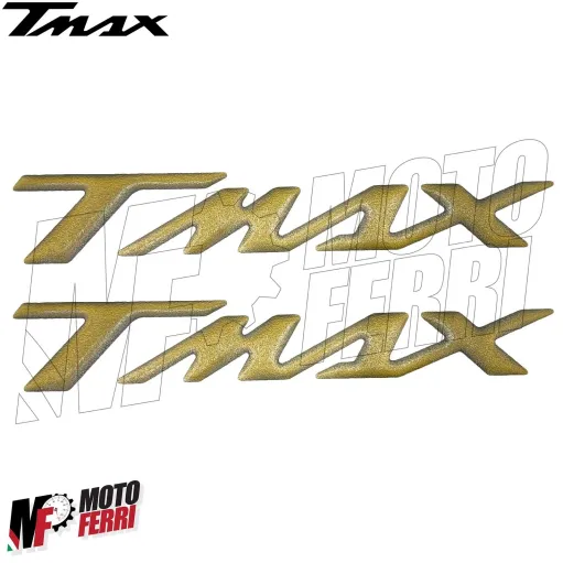 MF4689 Kit 2 Adesivi Oro Resina 3D Carena Posteriore Yamaha TMax 500 530 560