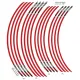 MF4690 - Kit Strisce Adesive Rosso per Cerchi Honda X-ADV 750 dal 2017 al 2024