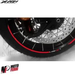 MF4690 - Kit Strisce Adesive Rosso per Cerchi Honda X-ADV 750 dal 2017 al 2024 2