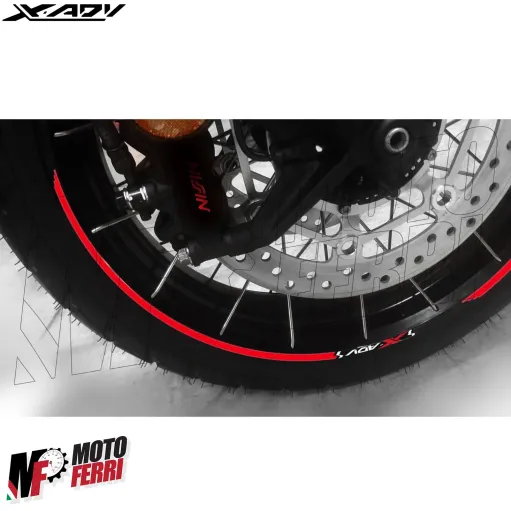 MF4690 - Kit Strisce Adesive Rosso per Cerchi Honda X-ADV 750 dal 2017 al 2024