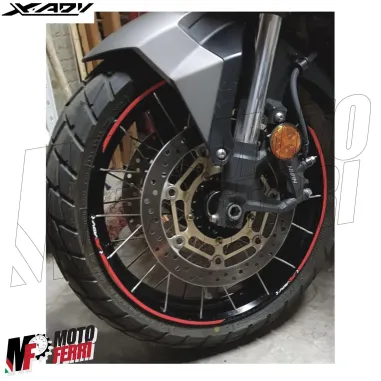 MF4690 - Kit Strisce Adesive Rosso per Cerchi Honda X-ADV 750 dal 2017 al 2024