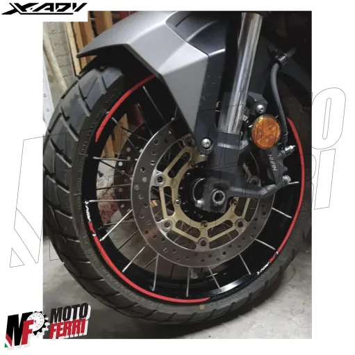MF4690 - Kit Strisce Adesive Rosso per Cerchi Honda X-ADV 750 dal 2017 al 2024