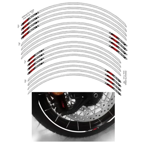 MF4691 - Kit Strisce Adesive Bianco per Cerchi Honda X-ADV 750 dal 2017 al 2024