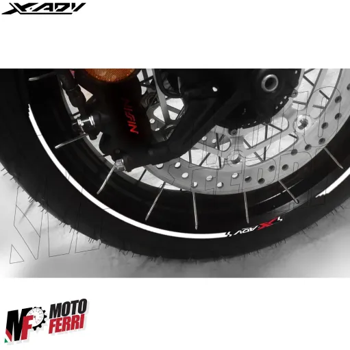 MF4691 - Kit Strisce Adesive Bianco per Cerchi Honda X-ADV 750 dal 2017 al 2024