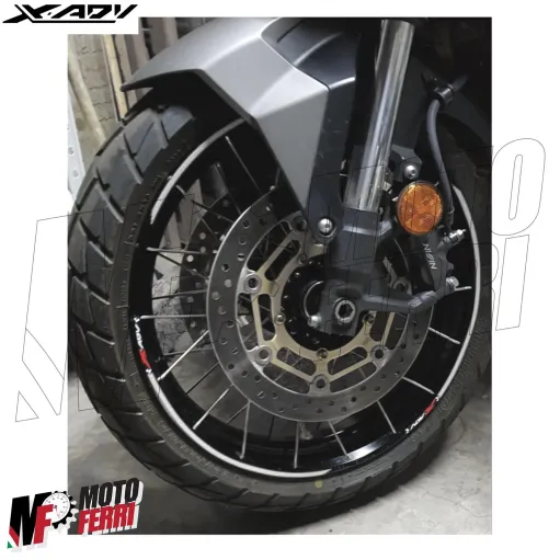 MF4691 - Kit Strisce Adesive Bianco per Cerchi Honda X-ADV 750 dal 2017 al 2024