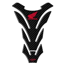 MF4692 Adesivo Protezione Paraserbatoio Carbon Look logo Honda Rosso 20x14cm