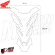 MF4692 Adesivo Protezione Paraserbatoio Carbon Look logo Honda Rosso 20x14cm