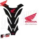 MF4692 Adesivo Protezione Paraserbatoio Carbon Look logo Honda Rosso 20x14cm