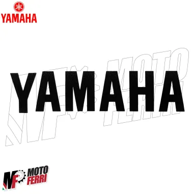 MF4695 - Scritta Adesivo Yamaha Nero Universale per Moto Scooter Cross ATV 8X2cm