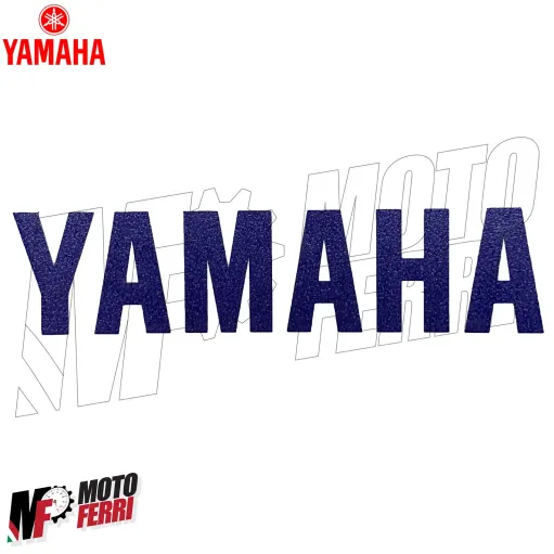 MF4697 Scritta Adesivo Yamaha Blu Universale per Moto Scooter Cross ATV 8 X 2 cm