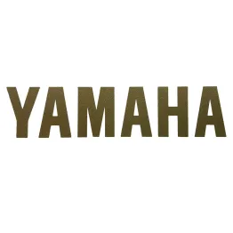 MF4696 Scritta Adesivo Yamaha Oro Universale per Moto Scooter Cross ATV 8X2cm