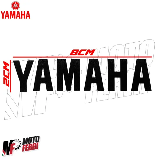 MF4696 Scritta Adesivo Yamaha Oro Universale per Moto Scooter Cross ATV 8X2cm